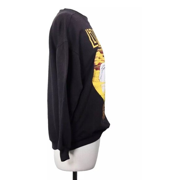 Jennifer Moore Size Small Black Led Zeppelin Graphic Pullover Sweatshirt Vintage - Picture 3 of 8